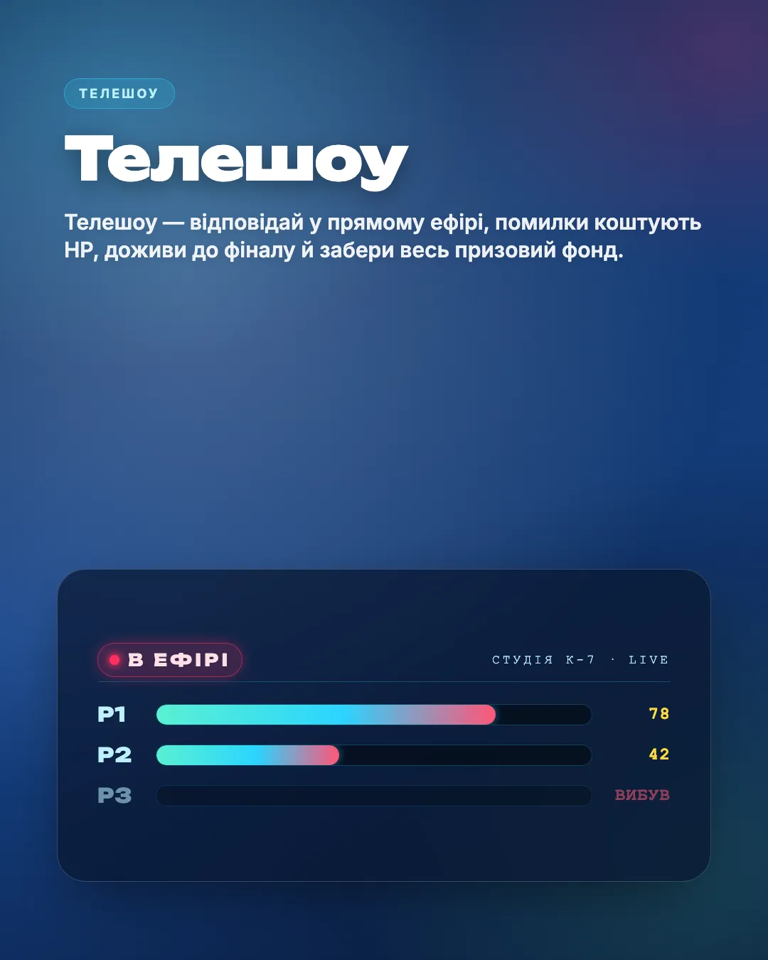 Телешоу — обкладинка гри